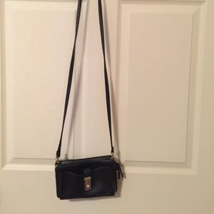 Tahari shoulder purse black